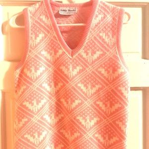 Vintage Pink Wool Vest